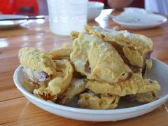 荷花叶拼盘（荷花，荷叶，藕，野菜丸子）-微山湖湖畔好客居鱼馆渔家菜(微山湖风景区店)