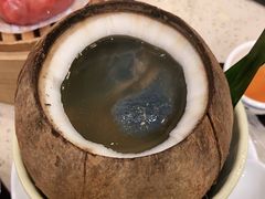 原只椰子炖竹丝鸡汤-点都德(盘福楼店)