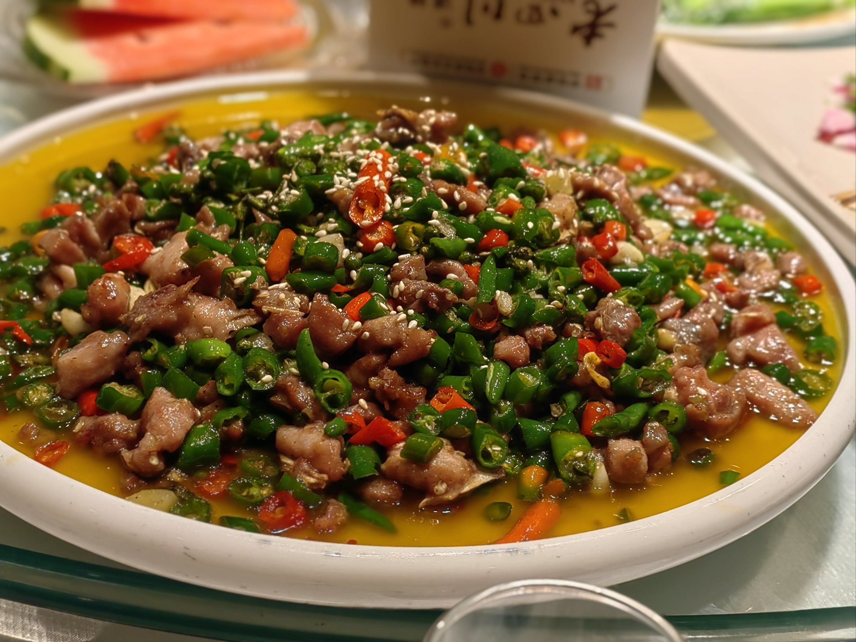 川渝江湖菜 #我的探店美食合集 双椒鸡