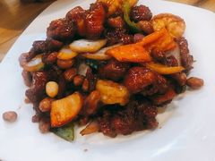 椒香虾仁爆鸡球-陈傻子餐厅(世纪都会店)