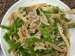青椒竹笋干肉丝-张一品食府