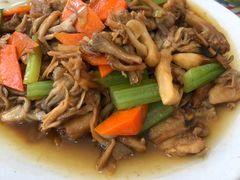 肉炒栗树蘑菇-何适山庄 ·可团建(水长城P2停车场店)