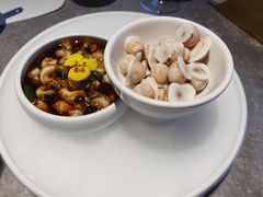 辣酒汁花螺配夏威夷果-木守西溪溪隐餐厅