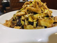 茄子拌八带-晚归月亮湾私家菜(临邑路店)