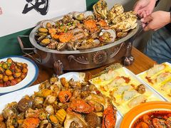 -东来菜馆•手抓海鲜家常菜•海鲜锅贴(鸽子窝店)