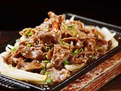 铁板爆香薄切牛舌-仙隐小鹿料理食堂(沙市人信汇店)