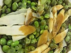 扁笋蒸毛豆-品雅轩农家乐