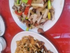 -陕北农家小吃风干羊肉剁荞面