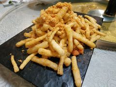 蛋黄肉松白玉菇-大眼锅贴水饺(河东店)