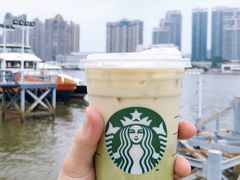 抹茶咖啡燕麦拿铁-星巴克(广州立白中心店)