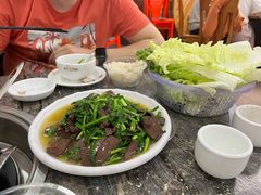 韭菜炒猪血-力哥地道海南菜·联谊文昌鸡老店