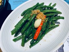 虾酱炒四季豆-帕蓝·暹罗料理(大学路店)