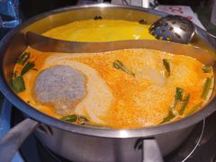 冬阴功汤底拼花胶鸡汤底-集渔·泰式海鲜火锅(彭州店)