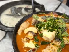 铁锅鱼-万佛湖许老大铁锅鱼(黑金冠店)