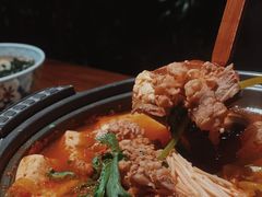 牛肉辣菜锅-熹炭精致日料(金融街购物中心店)