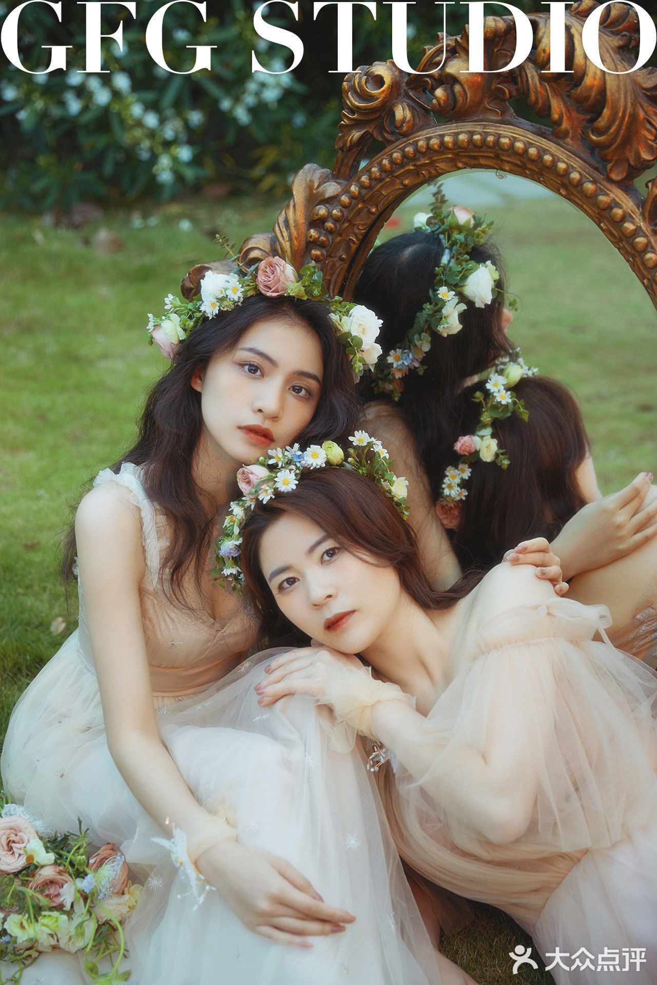 森系母女写真☘️超治愈/温柔的绿色系母女照