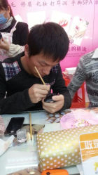 star老师给客人画排笔-娃娃美甲wawa nail salon