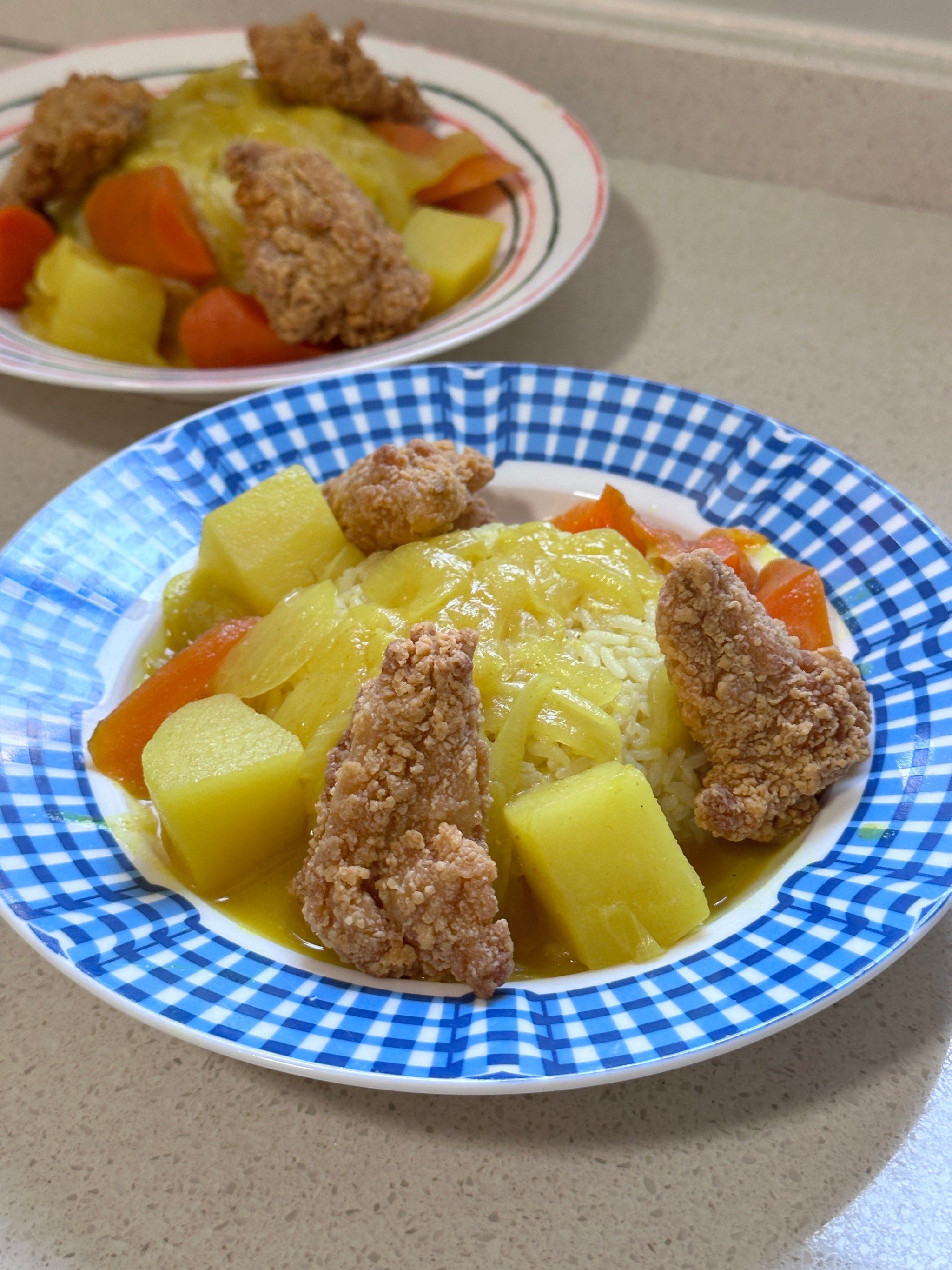 自己做的咖喱饭
