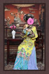 -后宫·古装汉服京剧儿童亲子全家福摄影