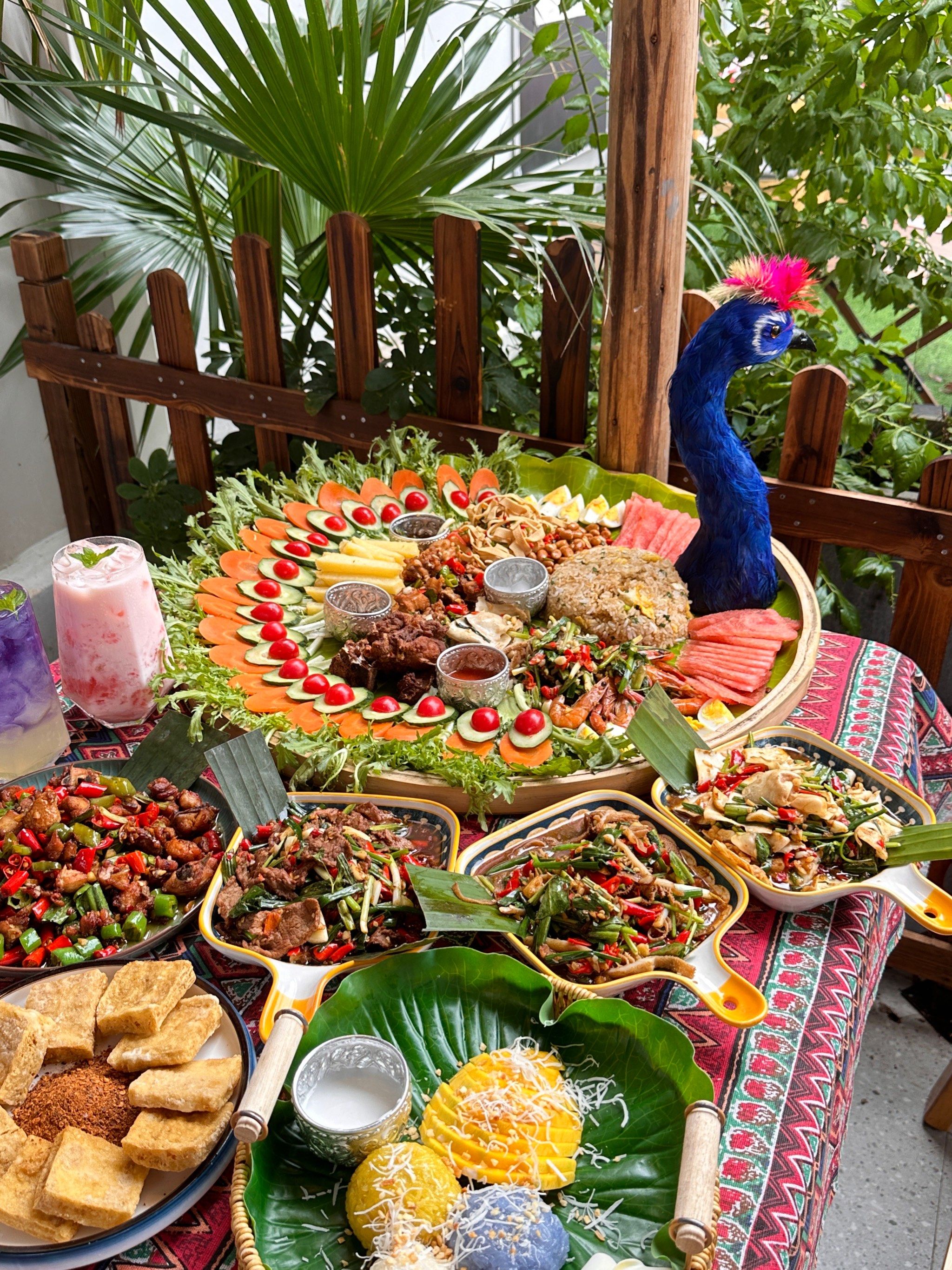 南昌新开的!699里面好吃的西双版纳孔雀宴