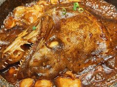-海派美食·家宴海鲜青岛菜·石锅鲽鱼头(东方城店)