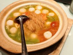 丝瓜鱼丸炖馓子-永安鱼庄·镇江菜(东吴路店)