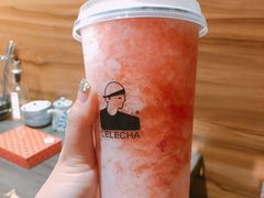 冰淇淋草莓桃子茶-LELECHA乐乐茶(美罗城店)