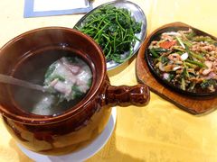 炒蕃薯藤-长坦新鲜猪什夜宵广场