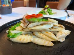 兰度山药炒爽肉-味钱塘·钱塘渔鲜·地道江浙菜(宋城店)