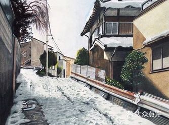 日本街道，彩色铅笔描绘出静谧的世界！