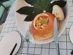 咖喱面包鸡-烛影拾光观景餐厅·创意菜·摄影·小提琴(大唐不夜城店)