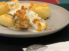 流心奶黄松饼-NokNok Coffee(宽窄巷子店)