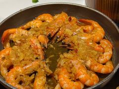 蒜蓉铁板虾-阿露佳·舌尖上的安吉菜