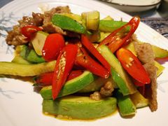 小南瓜炒土猪肉-大师傅金奖啤酒鱼(西街口总店)