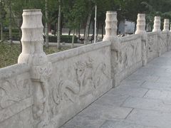 赵州桥上的石栏-赵州桥景区