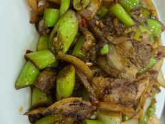 青椒炒肉-老舅老蒙肉饼非遗店(一店)