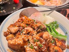 照烧鸡肉温泉蛋拌饭-山葵家·创意料理(万象汇店)