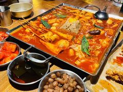 芝士火山炒年糕-包装马车·韩国料理·포장마차