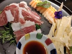三年酵香火腿配大理手撕乳扇-泓0871臻选云南菜·味庄