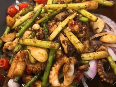 铁板八爪鱼炒年糕-老头儿油爆虾·知味杭州(爱琴海购物中心)