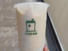 芋泥珍珠奶茶-TPLUS茶家(浦电路店)