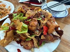 干煸鸡-美顺香食府鱼头老店(雪野湖店)