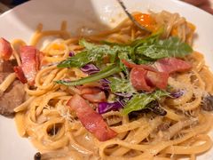 牛肝菌蘑菇奶油意大利面配温泉蛋-卡朋西餐(悦汇城店)