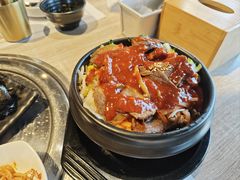 五花肉石锅拌饭-郑阿姨的家·이모네·韩料&烤肉(武川路店)