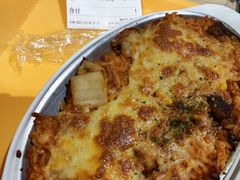 辣白菜五花肉焗饭-北大家园食堂