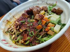 油泼面-手擀菠菜面(西康路店)