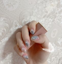 -复古绿·少女主题美甲美睫