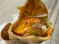 -小红车炸蛋葱油饼