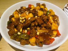 松子牛肉炒年糕-兔爸私家小厨(新北万达店)