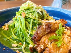 鸡肉松仁菠菜汁意面-西堤牛排(合肥之心城店)